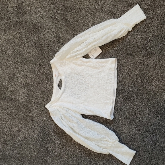 NWT Free People Y2K  Round Neck Long Puff Sleeve Top blouse tee - Picture 8 of 12